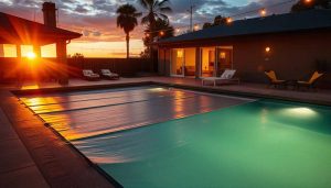 Bâche à barres piscine