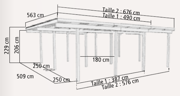 Carport DOUBLE Eco - KARIBU